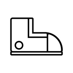 Casual Shoes Icon and Illustration in Line Style