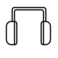  Earphone Icon and Illustration in Line Style