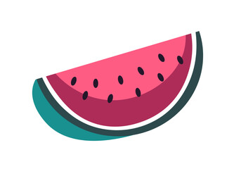 Watermelon exotic refreshing summer berry vector