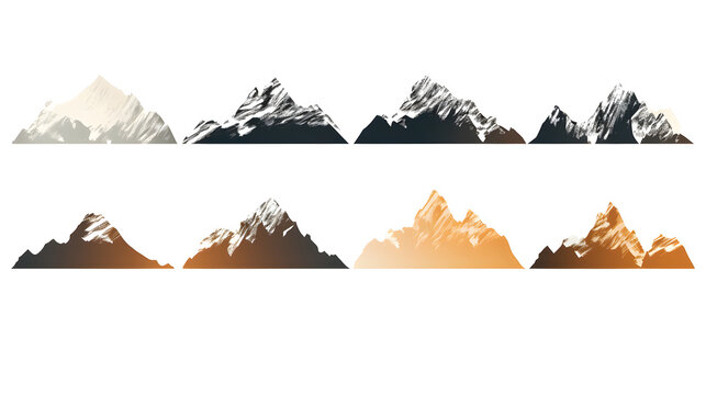 Ice mountain all the cracks.The mountain from which icebergs. Different mountains single icon in cartoon style vector symbol stock illustration.
