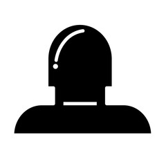 Pacifier icon illustration in solid style