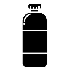 Botttle of Mineral Watter icon illustration in solid style