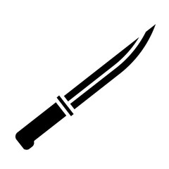  Knife icon illustration in solid style