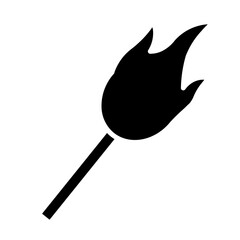 Firewood Matches icon illustration in solid style