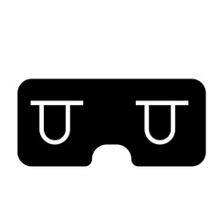Blindfold icon illustration in solid style