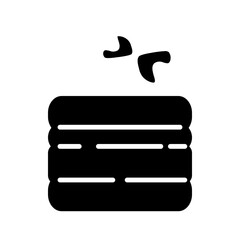 Plant Seed in Rock Wool icon on white background