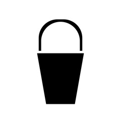 icon bucket on white