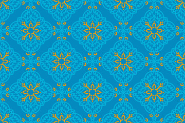 oriental seamless pattern. Pattern, background and wallpaper for your design. Textile ornament. Vector illustration.