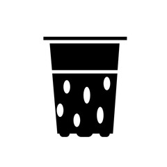 Jelly Pudding illustration on black and white