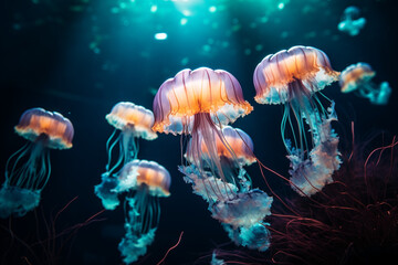 jellyfish in aquarium AI Generated