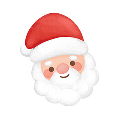 santa claus isolated, hand drawn