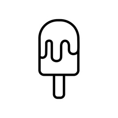 Ice cream icon on white background.