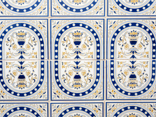 Portuguese ceramic details in Faro, Portugal - 662159101
