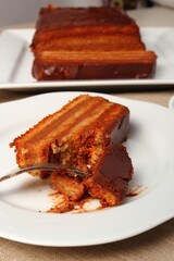 Chocolate Hazelnut Meringue Cake