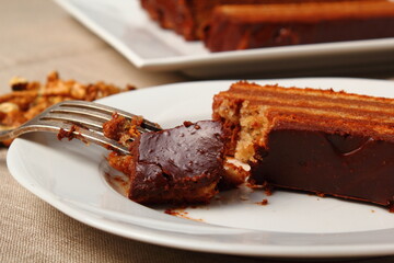 Chocolate Hazelnut Meringue Cake