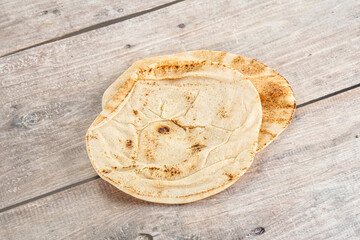 Traditional eastern round pita bread