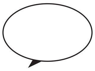 Naklejka premium Vector illustration of Speech bubbles 16 [black tail]