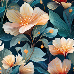 pattern of tropical leaves