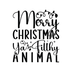 Merry Christmas Ya Filly Animal