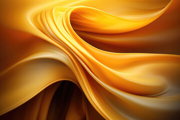 Abstract golden wavy background.