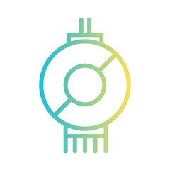 Japan Culture Lantern Gradient Line Icon
