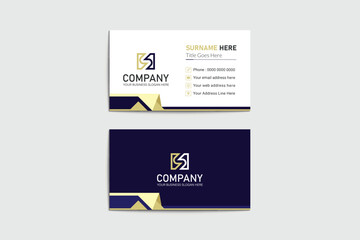 Modern and professional business card design template