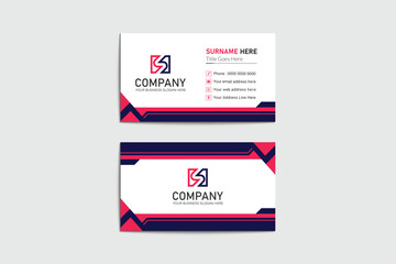 Modern and professional business card design template