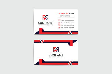 Modern and professional business card design template