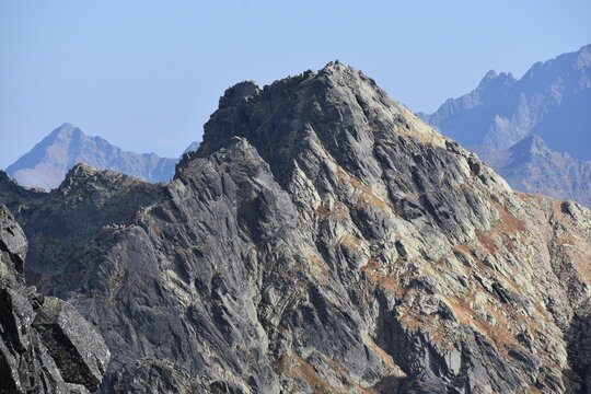 Mały Kozi Wierch, początek Orlej Perci,g&oacute;ra, szczyt, Tatry, krajobraz, jesień, wierzchołek, TPN, 