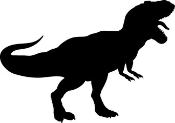 Tyrannosaurus Dinosaur Silhouette vector Types of dinosaurs breeds