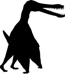 Anhanguera Dinosaur Silhouette vector Types of dinosaurs breeds