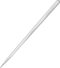 옷 수선용 바늘 벡터 일러스트