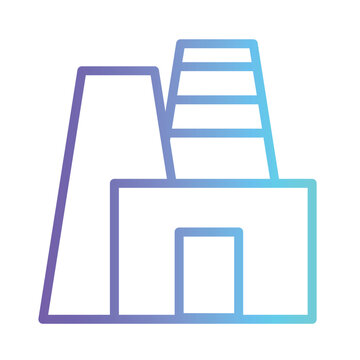 Acid Climate Rain Gradient Line Icon