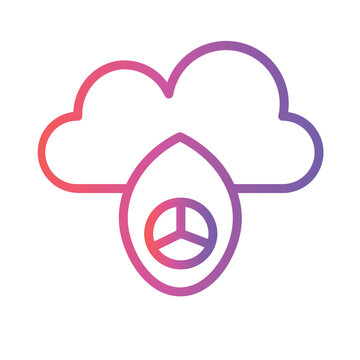 Acid Atomic Ecology Gradient Line Icon