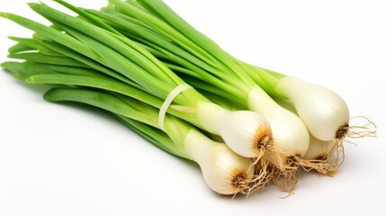 Photo of a stack of fresh green onions