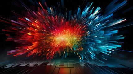 A striking digital artwork pushing the boundaries of digital design