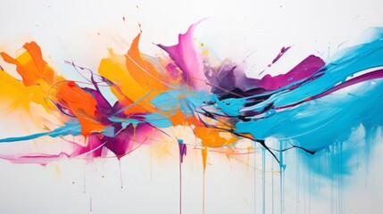 An artist's bold use of color to create a visually striking painting