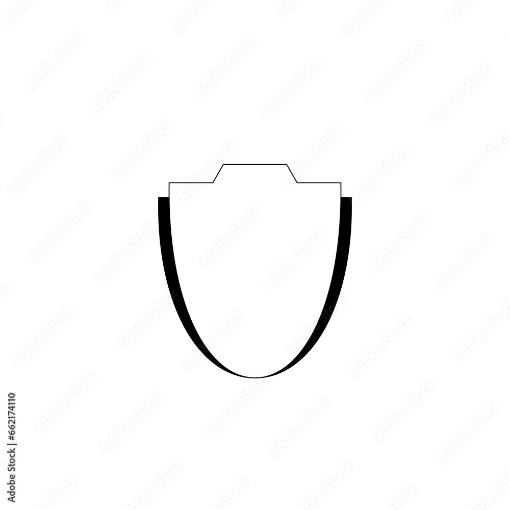 Poster Shield icon isolated on transparent background