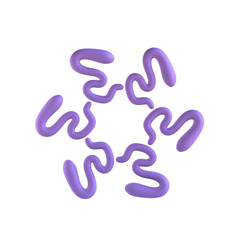 Obraz premium Fluid Gear Abstract Shape