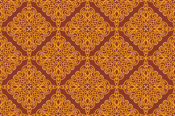 Seamless pattern in authentic arabian style. Vector illustration