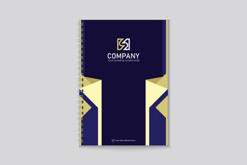 Professional creative and modern note cover design 