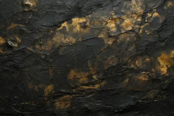 Deurstickers Black gold's crude, rugged texture holds stories of millennia past. © Kanisorn