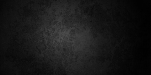 Black stone wall texture grunge rock surface. dark gray concrete background backdrop. wide panoramic banner. old wall stone for dark black distressed grunge background wallpaper rough concrete wall.