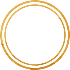 Elegant Golden Round Frame for Decor