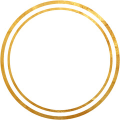 Elegant Golden Round Frame for Decor