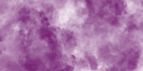 Purple cloud sky. Duo-tone purple tint.  Purple color background, Paint leaks and ombre effects. Hand painted abstract image.
