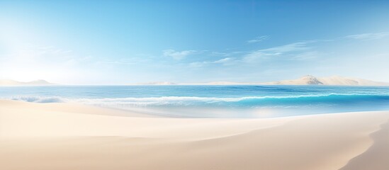 Fototapeta na wymiar Gorgeous sandy shore With copyspace for text