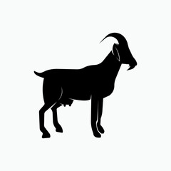 Goat Icon. Bleat Animal, Sheep Symbol - Vector.  
