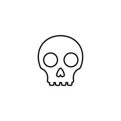 human skull isolated on white. Skull Icons design