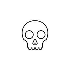 human skull isolated on white. Skull Icons design